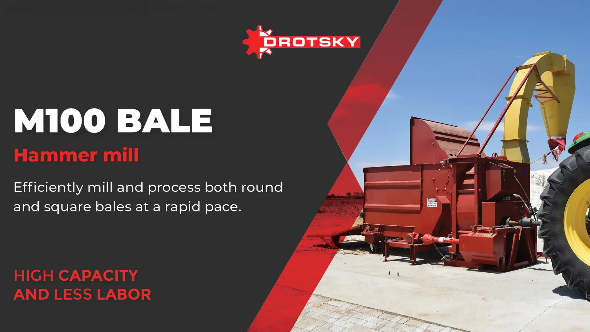 M100 Bale hammer mill | Drotsky