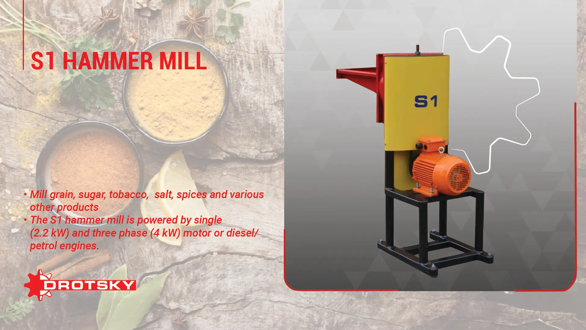 The S1 Hammer mill | Drotsky