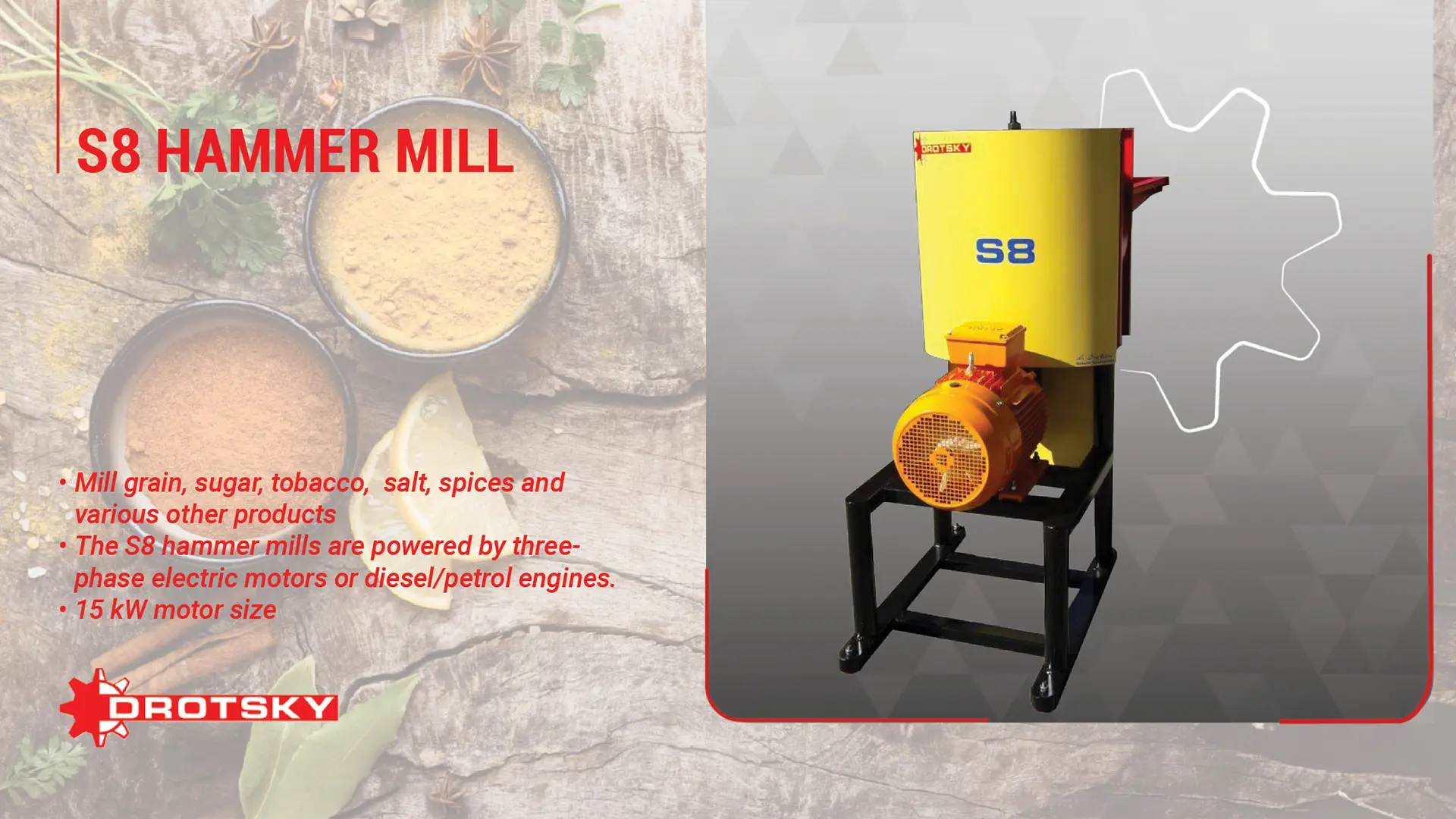 The S8 Hammer mill | Drotsky