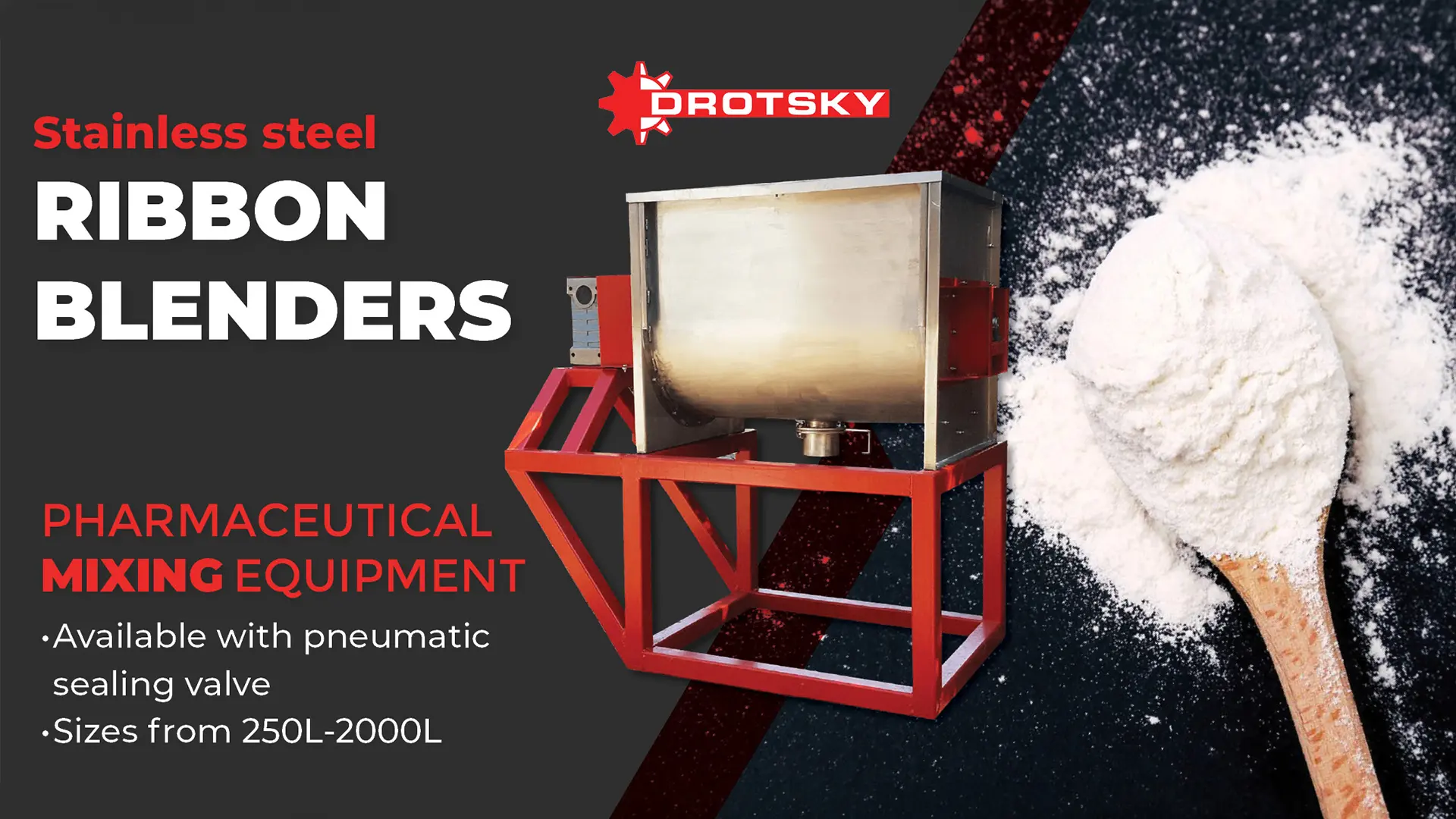Stainless steel | Ribbon blenders | Drotsky