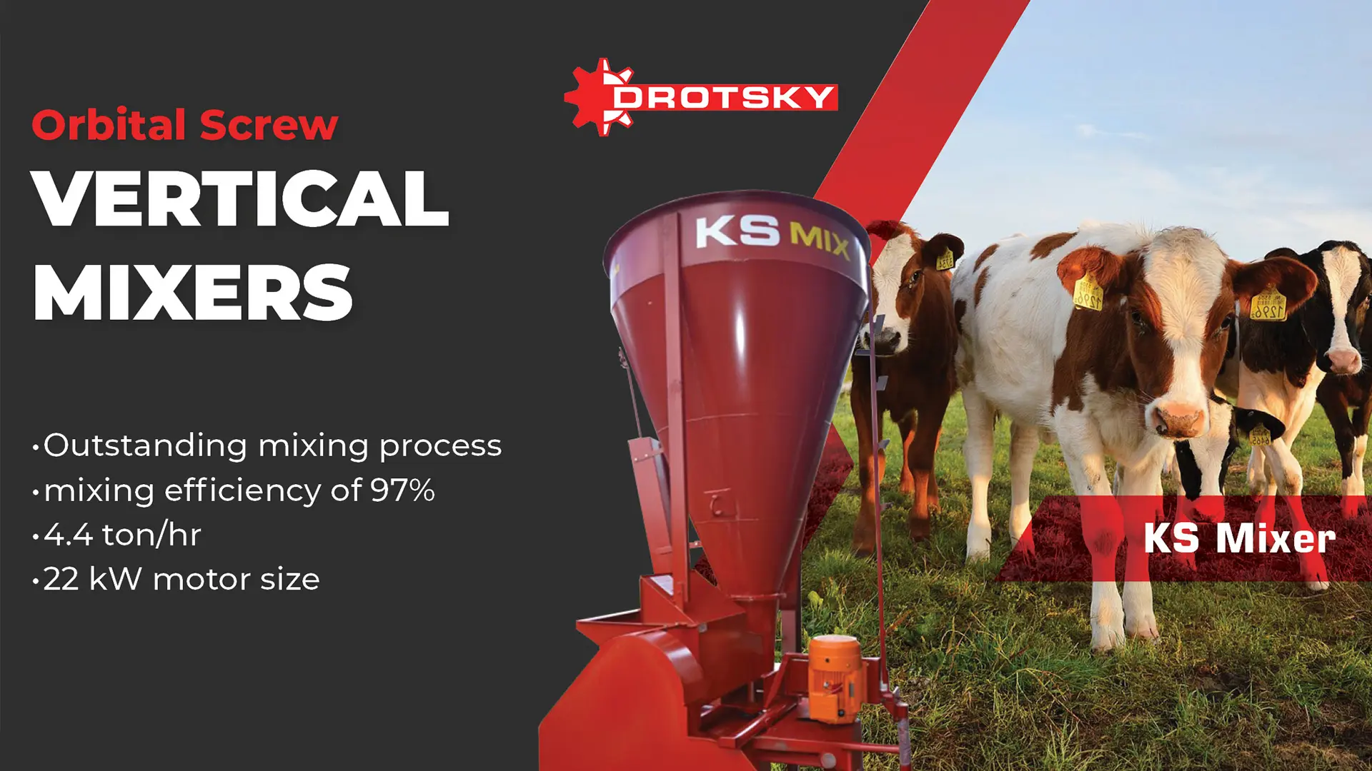 Orbital screw vertical mixers | KS mixer | Drotsky