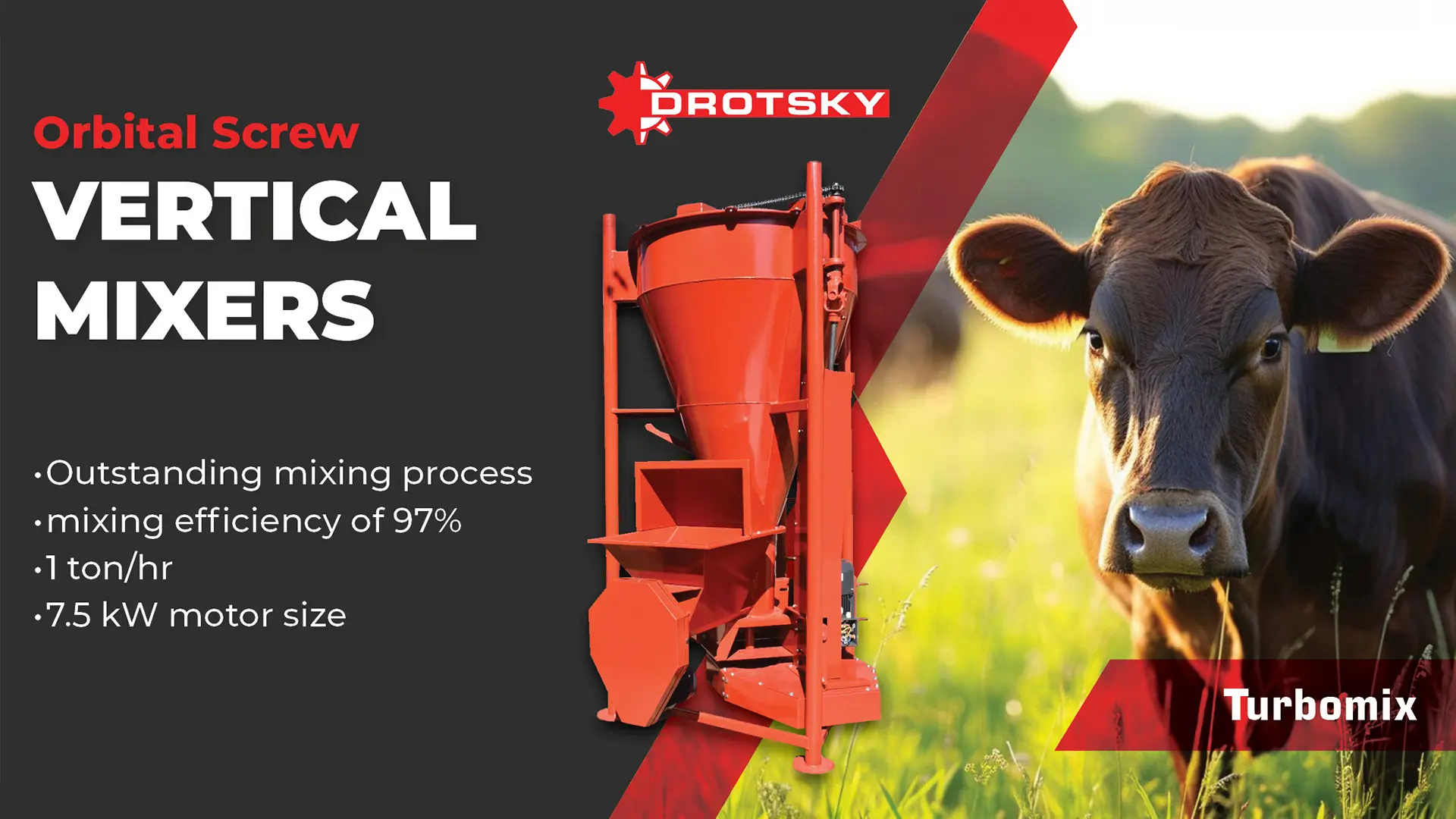 Orbital screw vertical mixers | Turbomix | Drotsky
