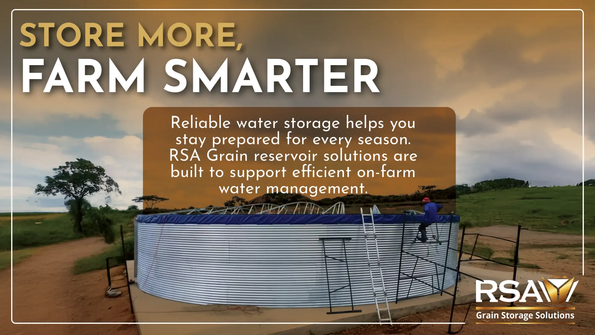 Resevoirs &amp; dam liners | Store more, farm smarter with RSA Grain Storage Solutions