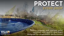 Protect every drop with heavy-duty PVC water retention liners from RSA Grain Storage Solutions