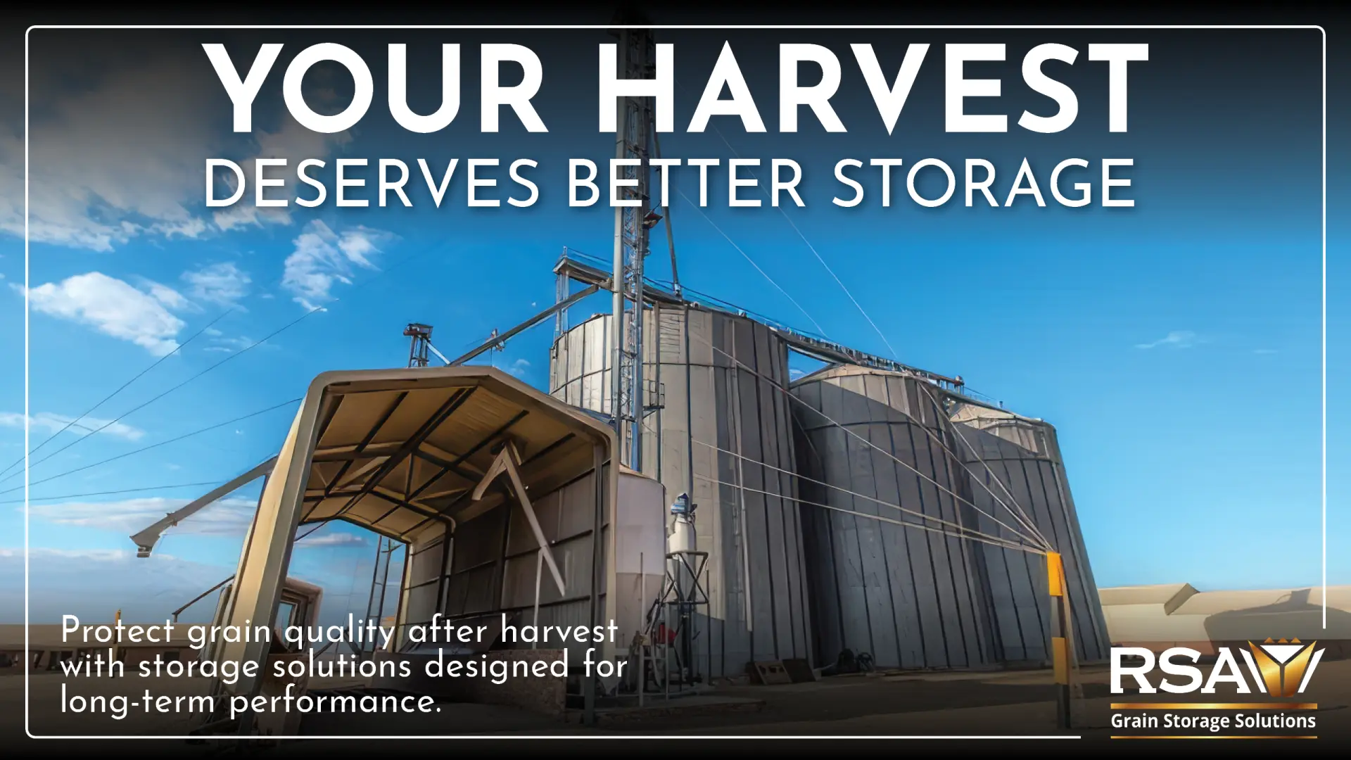 Grain storage solutions | Protect grain quality after harvest | RSA Grain Storage Solutions