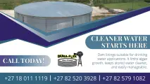 Cleaner water starts here | Dam linings suitable for drinking water application | Duraflex Dams & Linings