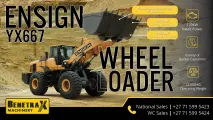 Ensign YX667 wheel loader | Built for heavy-duty loading performance | Benetrax Machinery