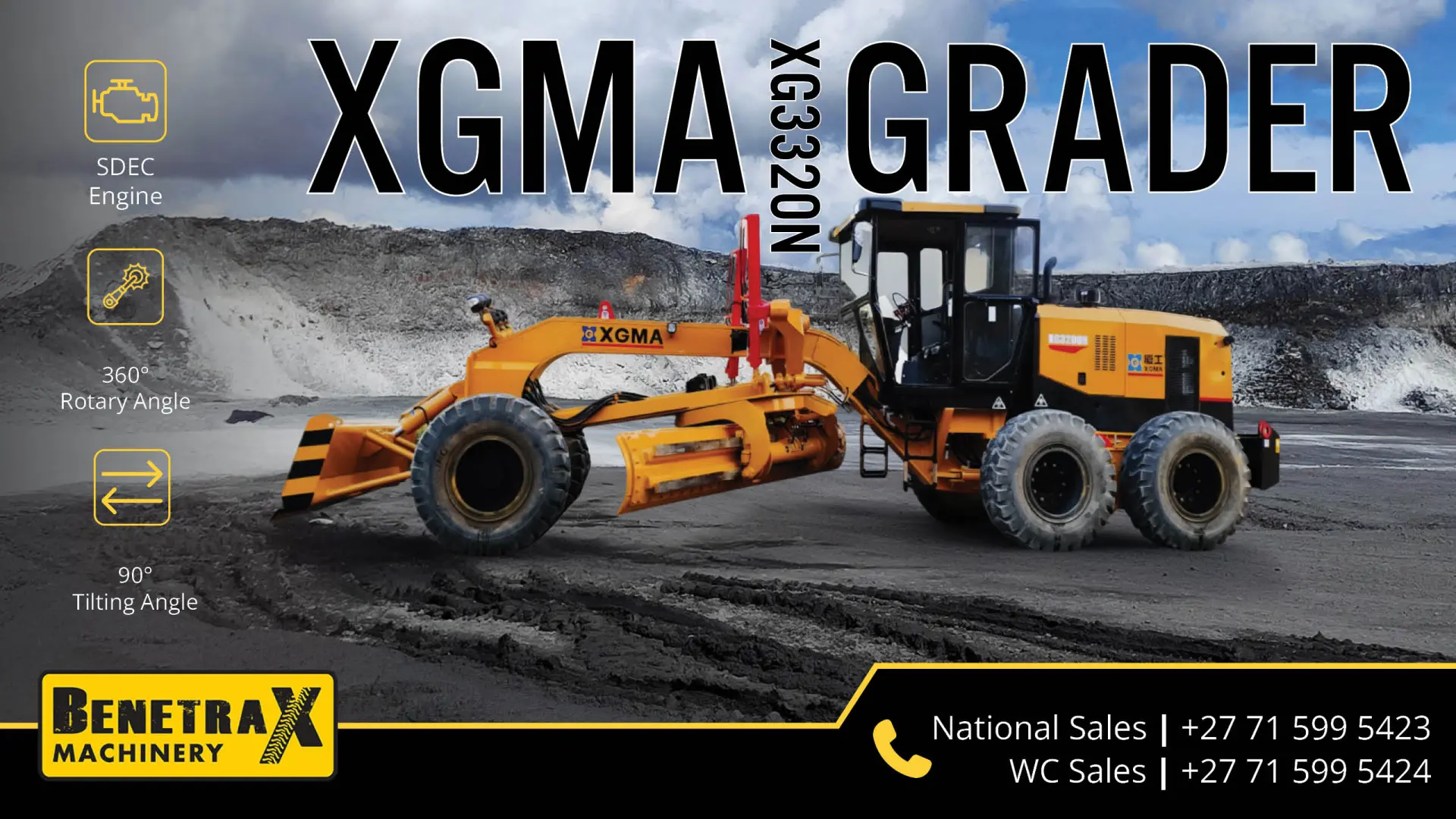XGMA XG3220N motor grader | Precision grading for demanding applications | Benetrax Machinery
