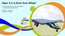 Algar 4.2 m deck over wheel trailer | Algar 4.2 m platbak-sleepwa