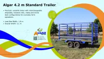 Algar 4.2 m Standard trailer  |  Algar 4.2 m Standaard sleepwa 