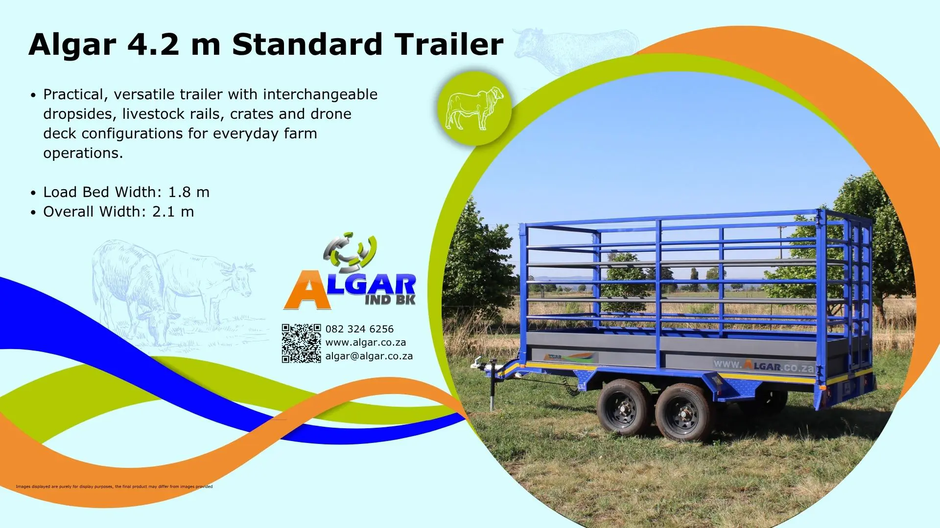 Algar 4.2 m Standard trailer  |  Algar 4.2 m Standaard sleepwa 