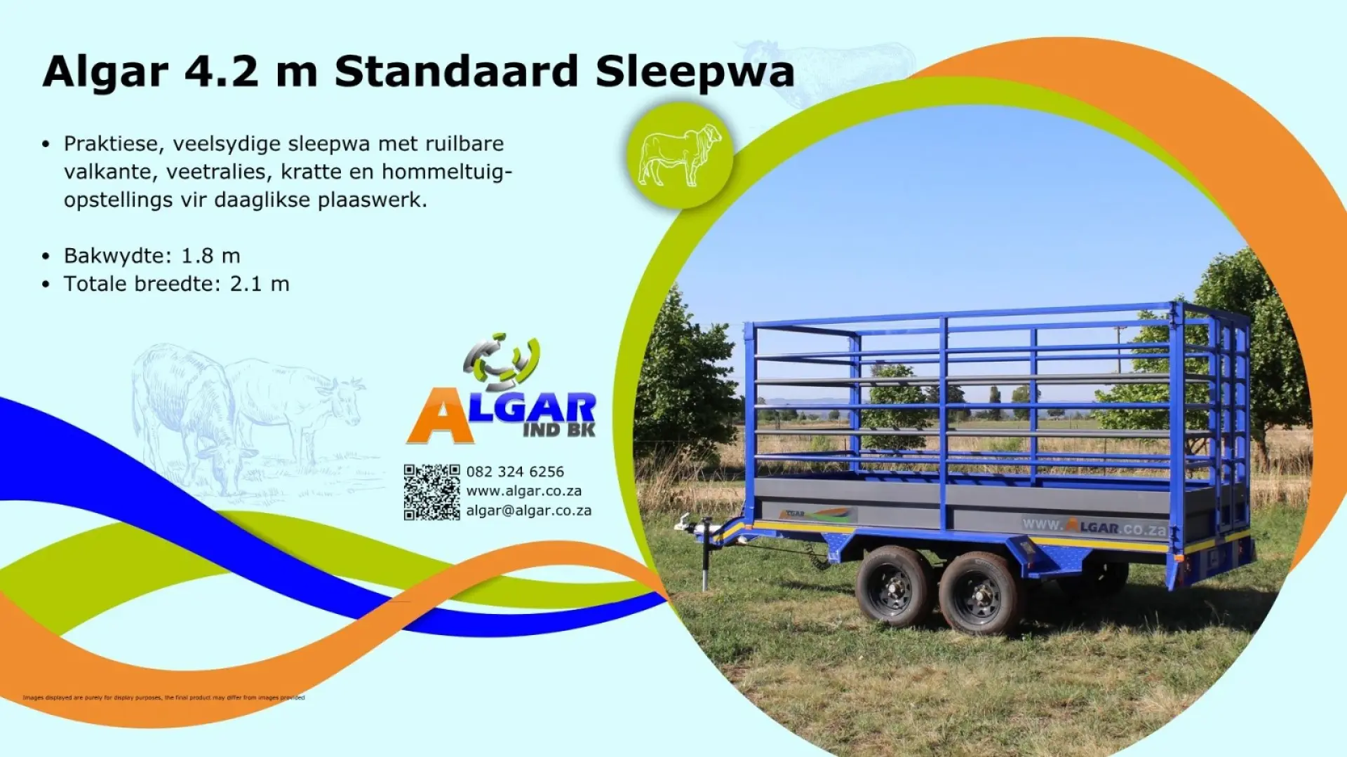 Algar 4.2 m Standard trailer  |  Algar 4.2 m Standaard sleepwa 