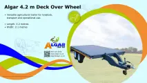 Algar 4.2 m deck over wheel trailer | Algar 4.2 m platbak-sleepwa