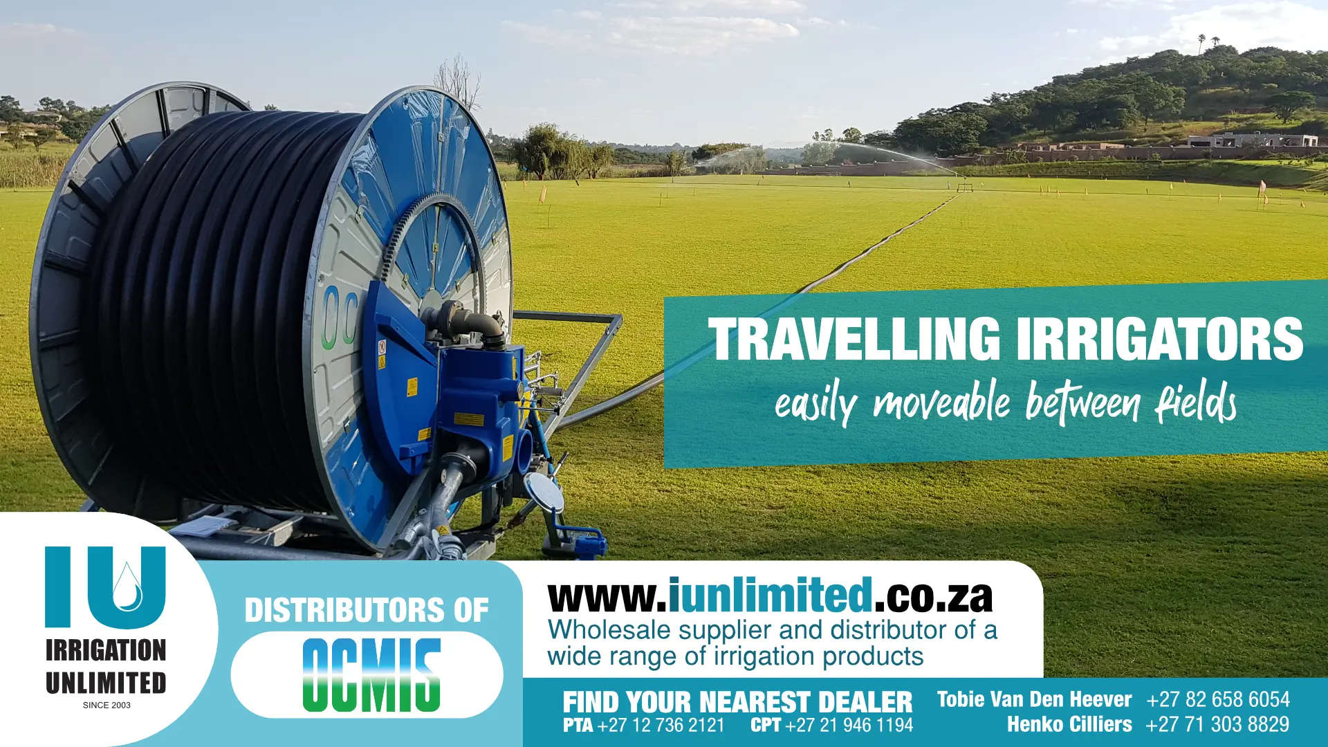 OCMIS Travelling Irrigator | Mobile irrigation system | Irrigation Unlimited