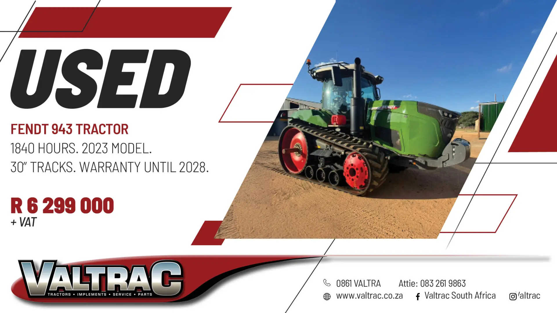 Used Fendt 943 tractor | Valtrac