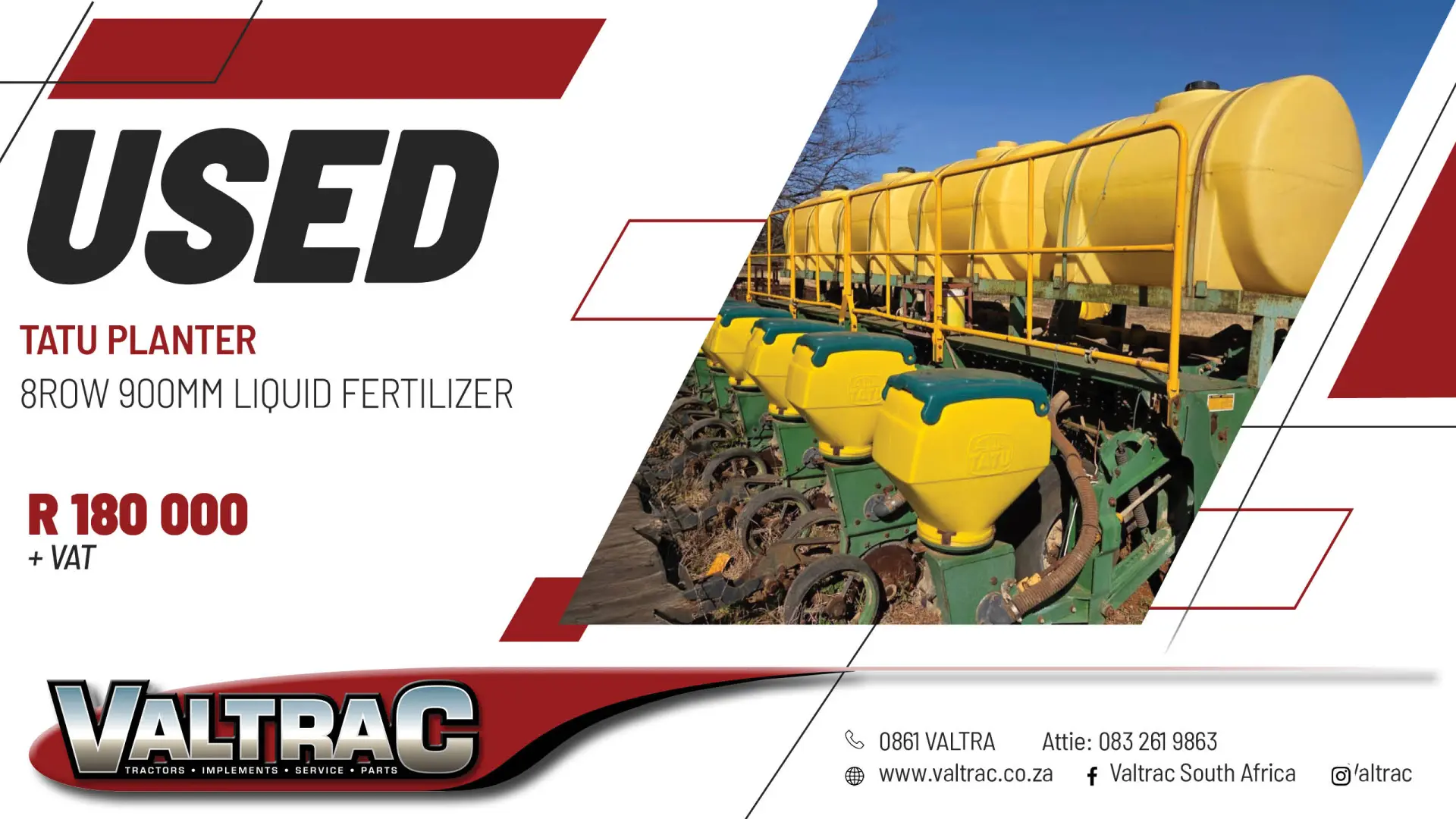 Used TATU planter | Valtrac