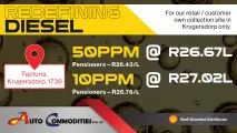 Collect premium diesel directly from our Krugersdorp site | Auto Commodities