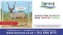 Kudus can’t clear this! Discover Bonnox’s New 3-Metre Fence