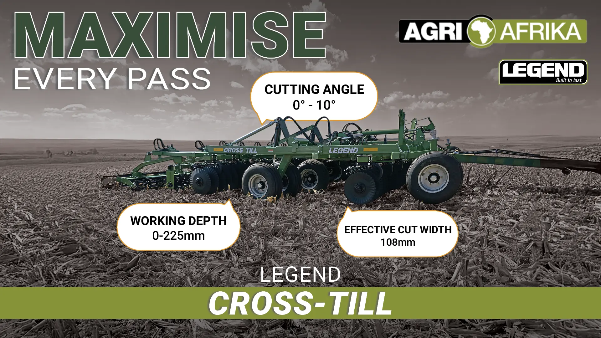 Maximise every pass | LEGEND Cross-Till! | Agri Afrika