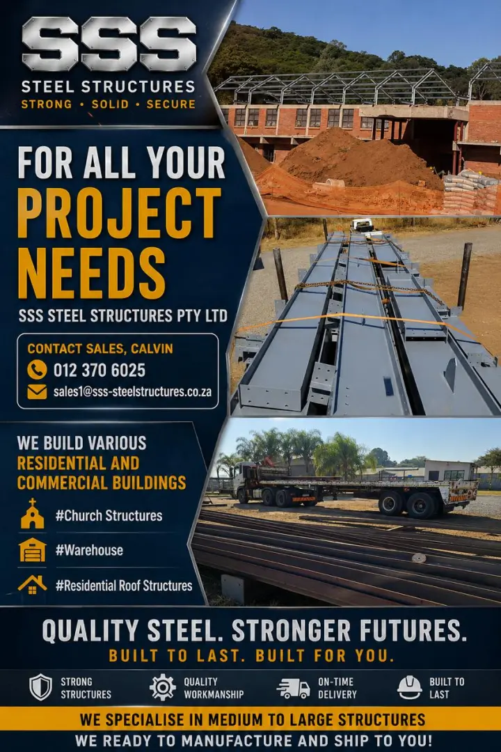 Steel Structures: Workshops, Piggery, Farm Storage Sheds, Churches, Schools &amp; more!
