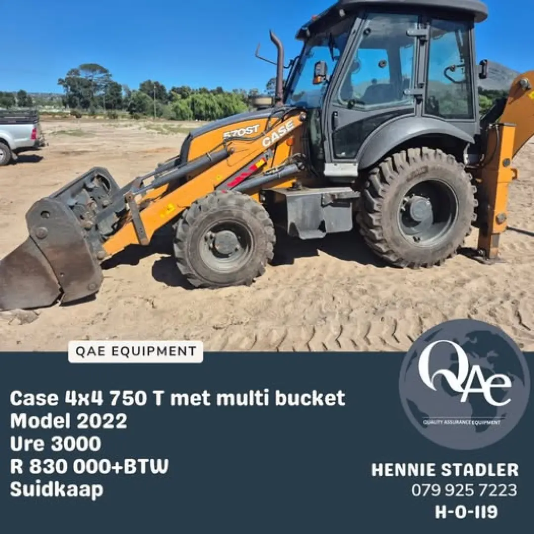 CASE 4X4 met multi bracket | 2022 Model | 3000 Hours | Suidkaap | QAC Equipment