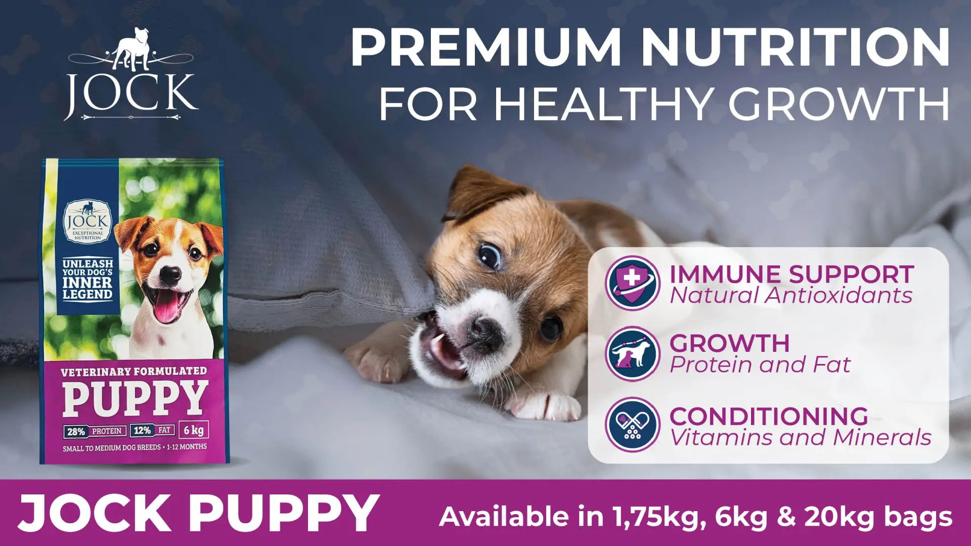 Premium nutrition for healthy growth | JOCK Puppy