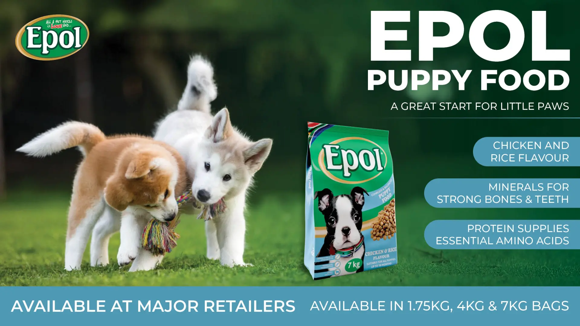 A great start for little paws | EPOL Puppy Food