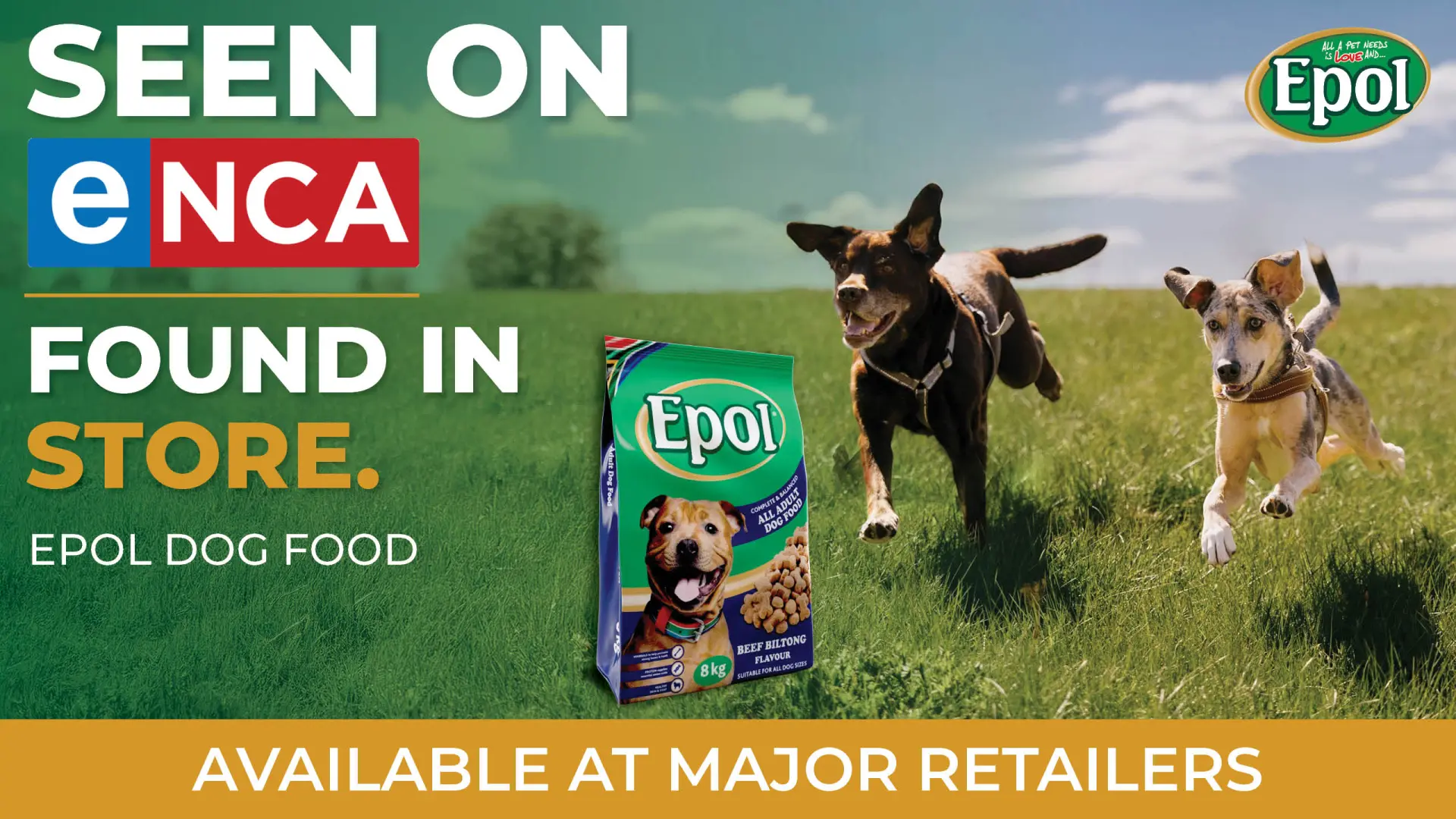 Seen on eNCA. Found in store | EPOL Dog Food