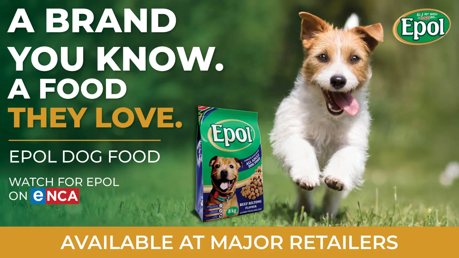 A brand you know. A food they love | EPOL Dog Food