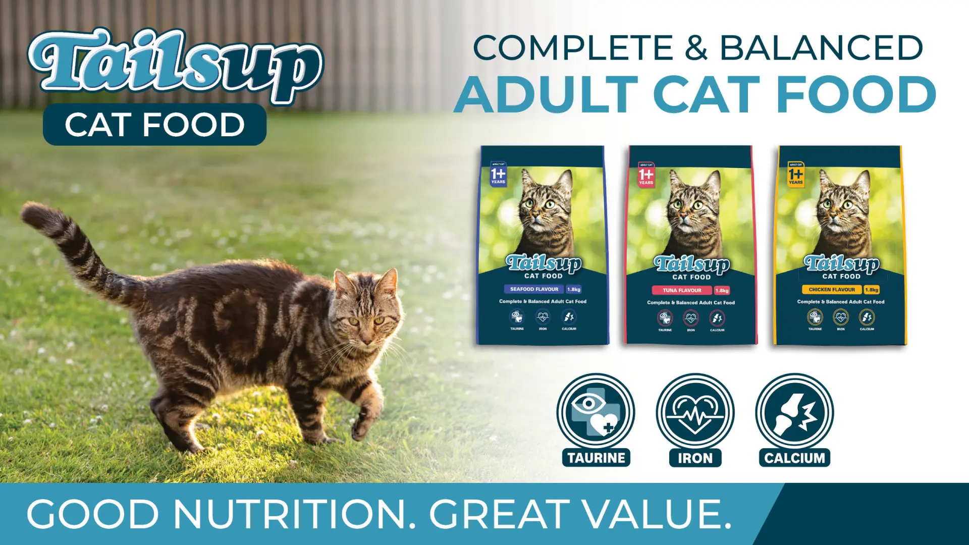 Complete &amp; balanced adult cat food | Tailsup Cat Food