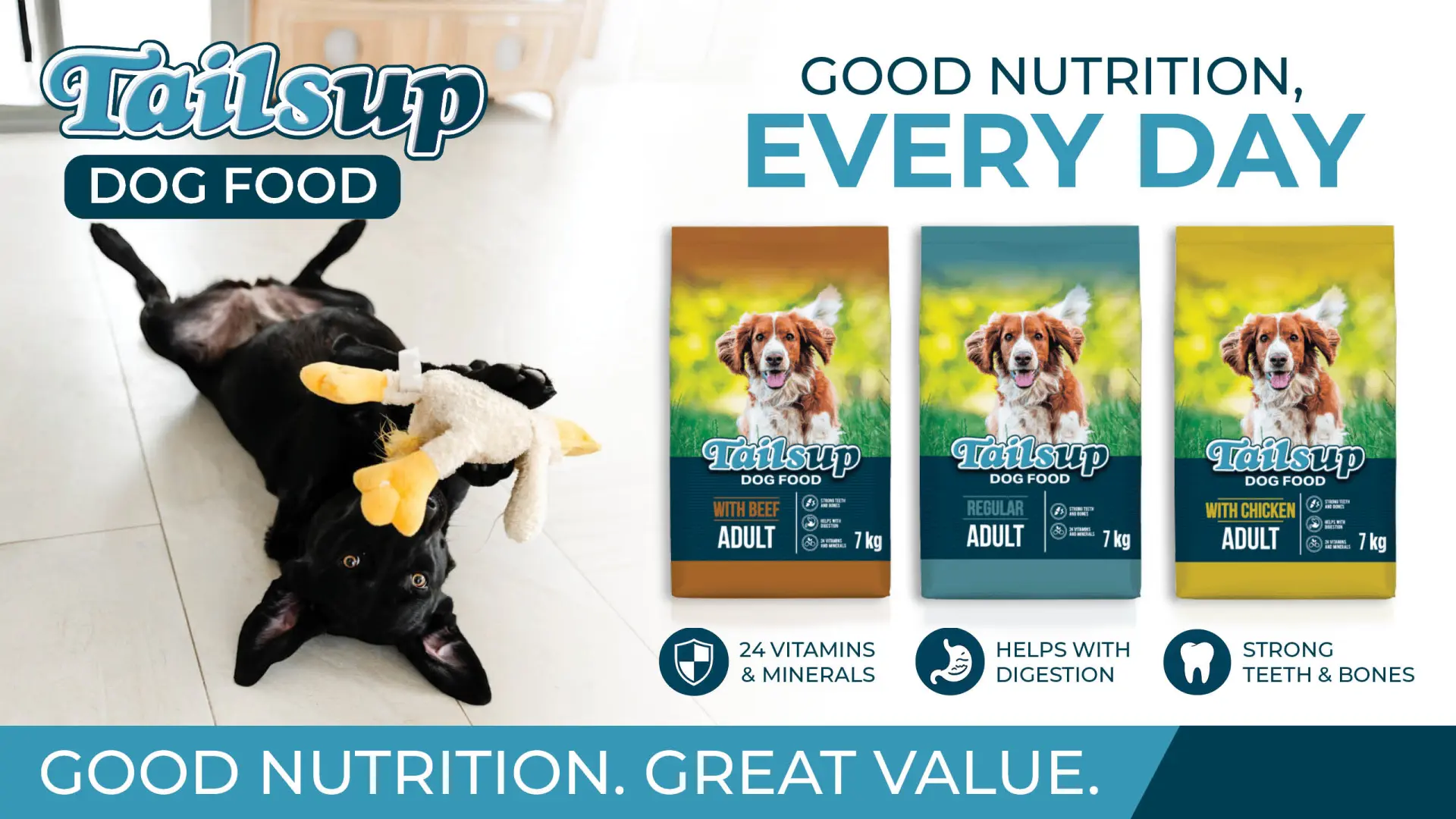 Good nutrition, every day | Tailsup Dog Food