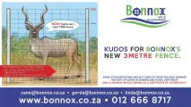 Kudus can’t clear this! Discover Bonnox’s New 3-Metre Fence