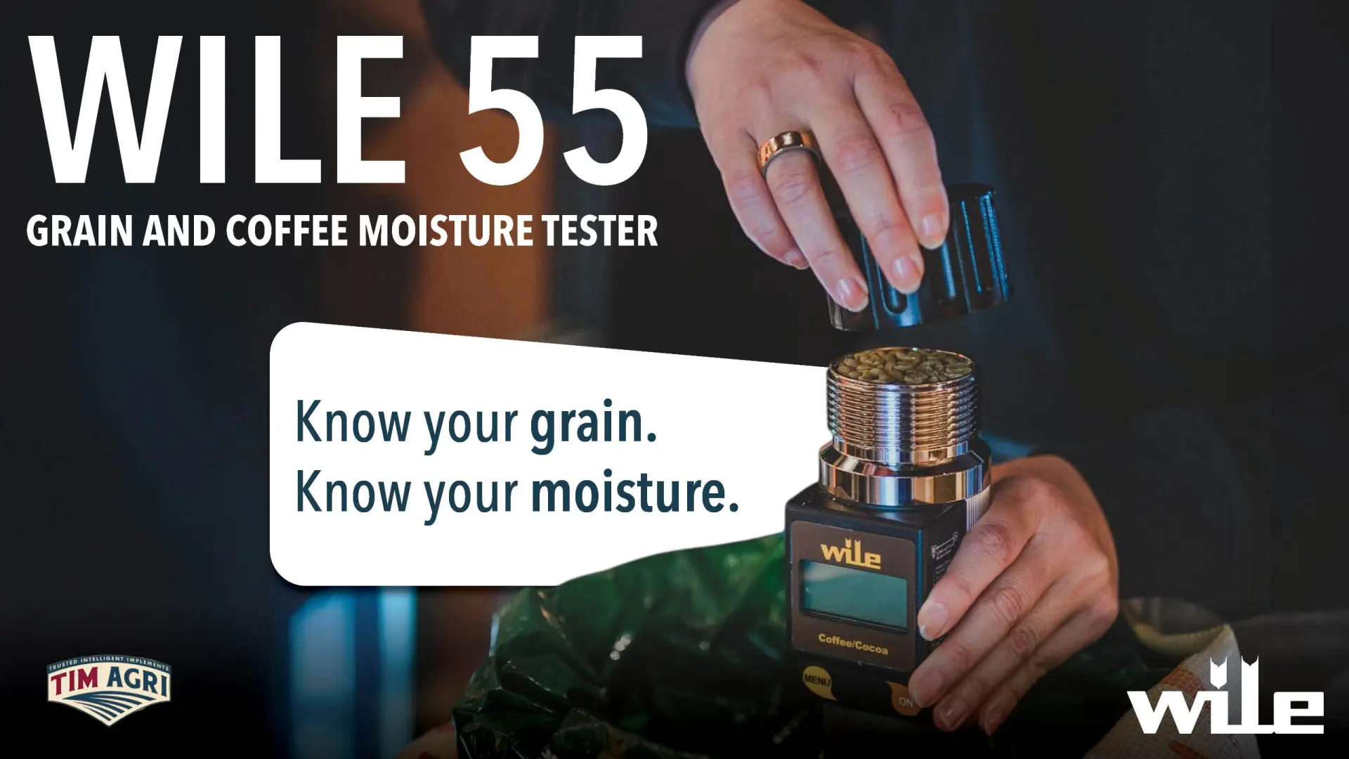 Wile 55 grain and coffee moisture tester | Know your grain. Know your moisture | TIMAGRI