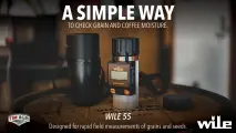 A simple way to check grain moisture with the Wile 55 grain and coffee moisture tester | TIMAGRI