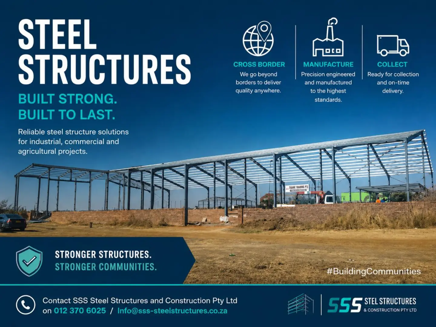 Steel Structures: Farm Storages, Workshops, Churches &amp; more!