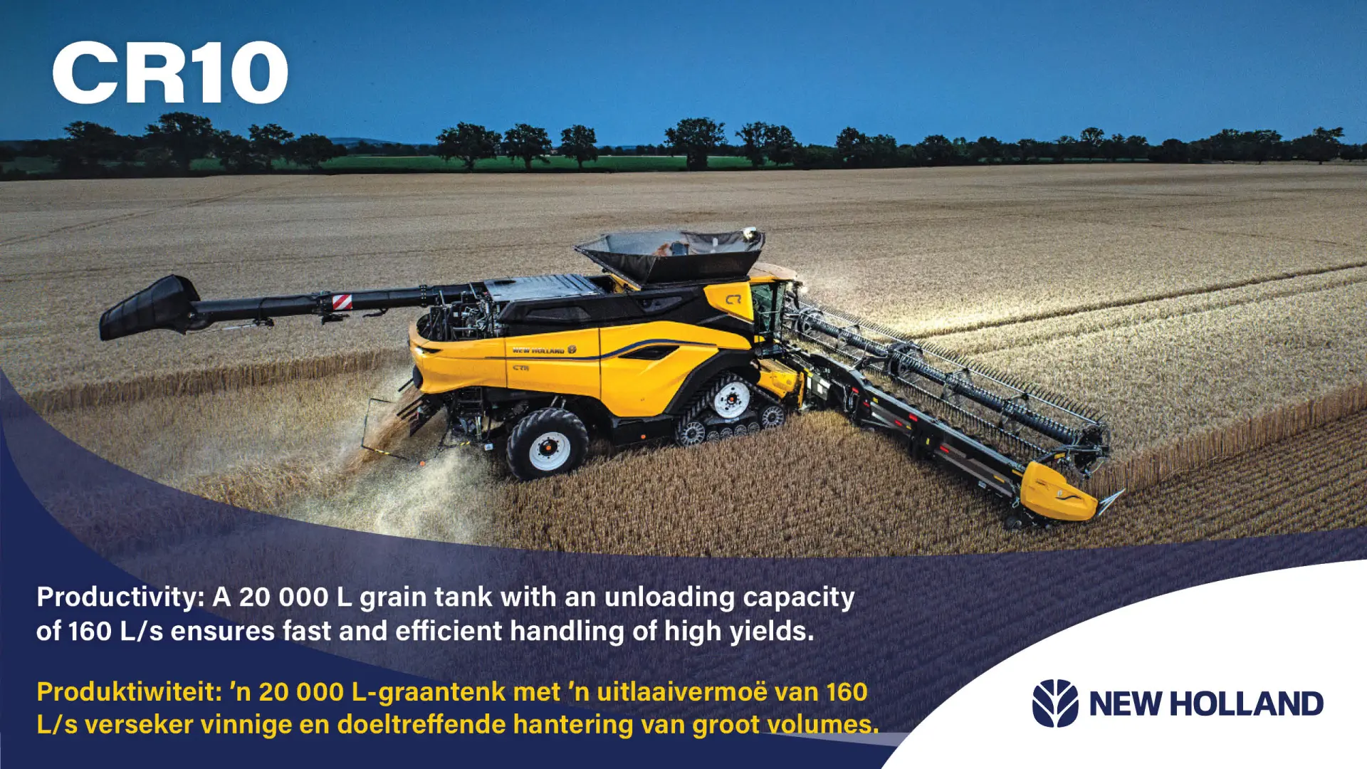 New Holland CR10 | Financing with a payment holiday