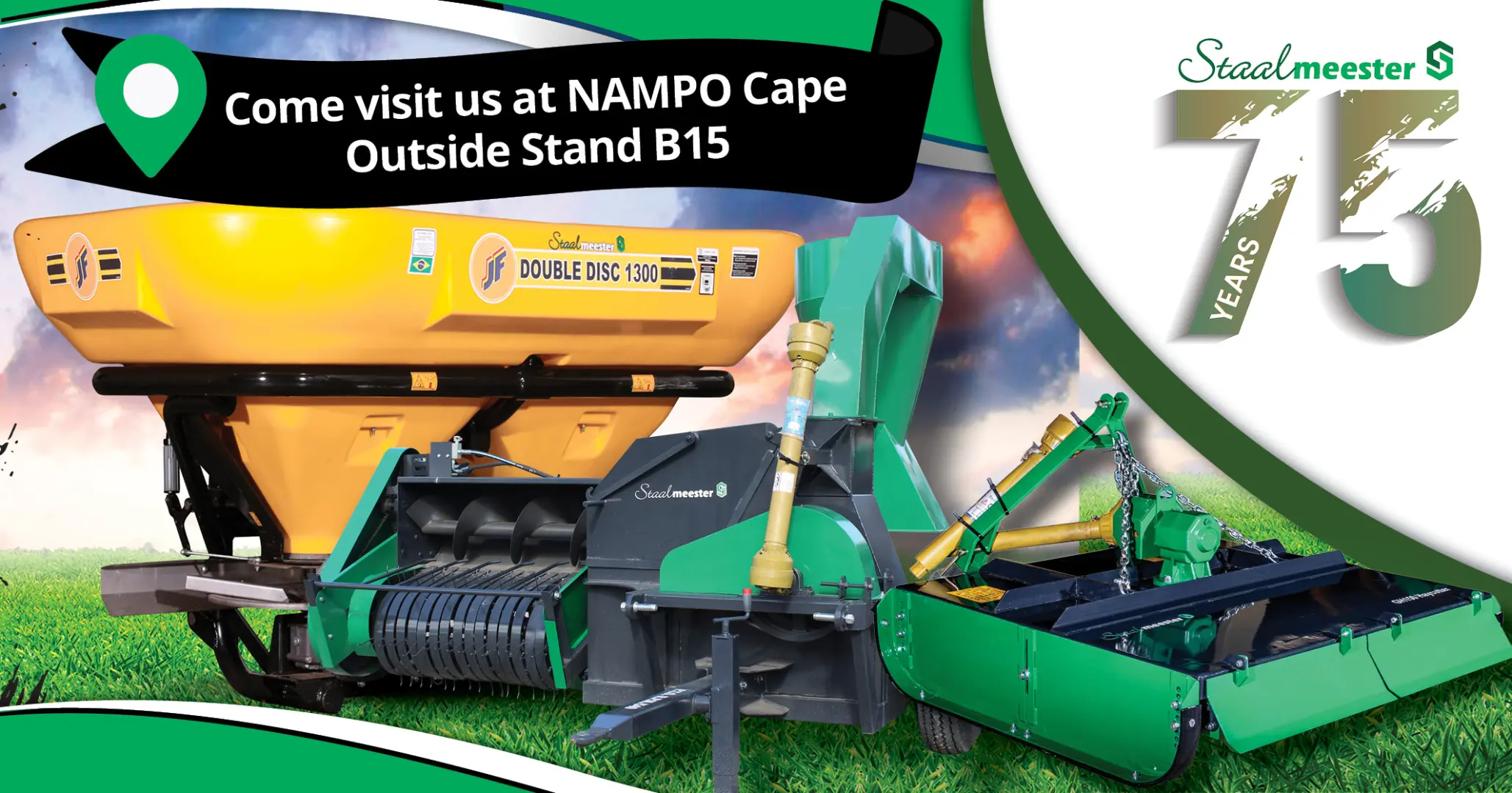 Celebrate 75 Years of Farming Excellence at NAMPO Cape! Visit Staalmeester at Stand B15