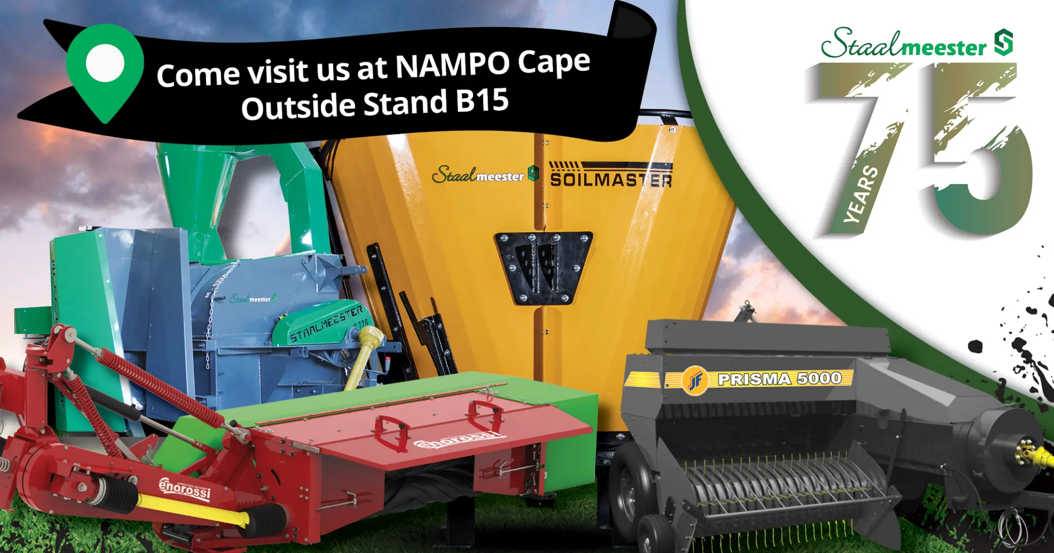 Connect, Innovate, and Grow: See You at NAMPO Cape 2026! Outside Stand B15 | Staalmeester Equipment