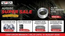 August SUPER SALE | Fencing Essentials | Plain & Galvanised Wire | Wholesale Fencing