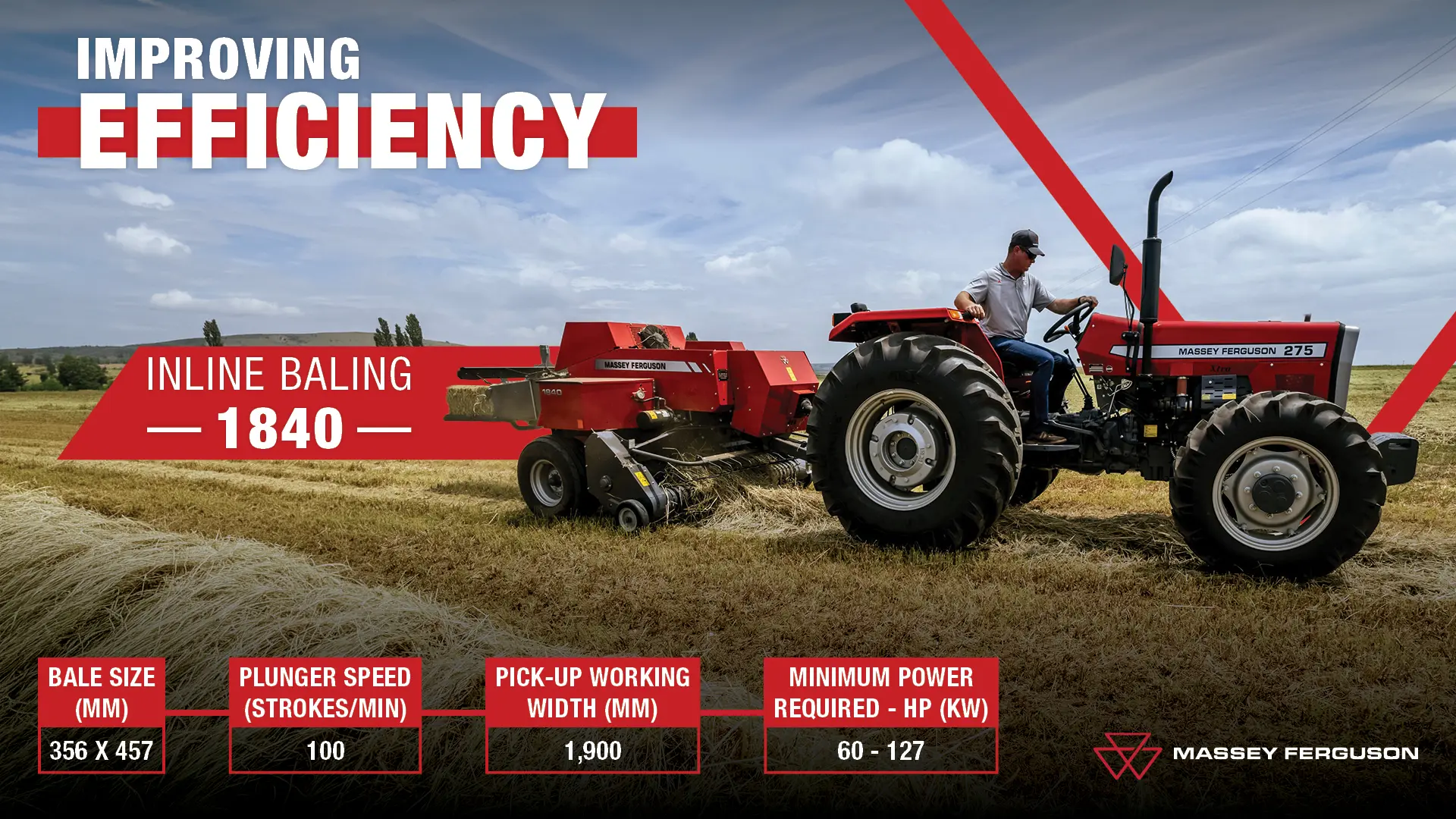 Massey Ferguson 1840 small square baler