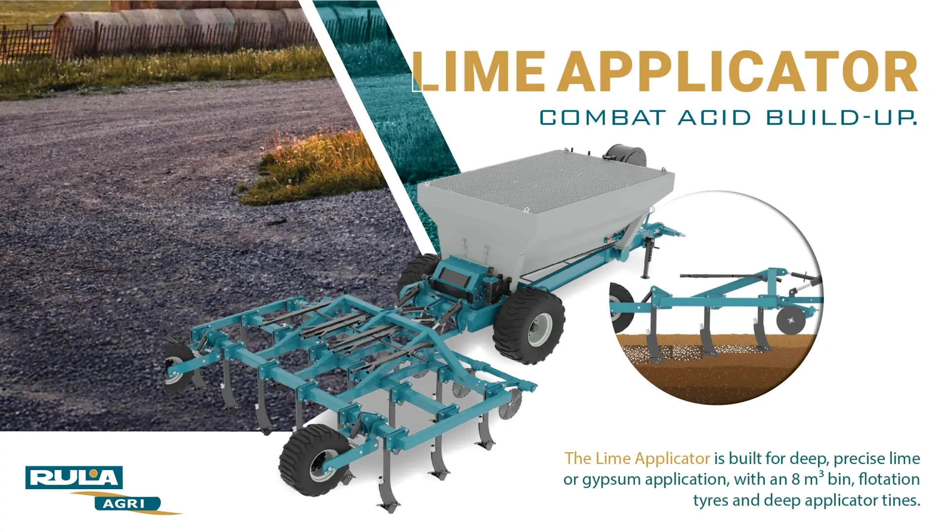 The Lime Applicator | Combat acid build-up | Rula Agri