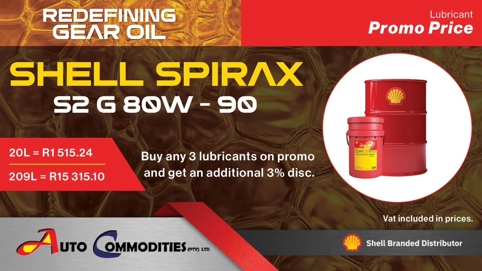 Premium lubricants, better value: Buy any 3 &amp; unlock an extra 3% saving | Auto Commodities