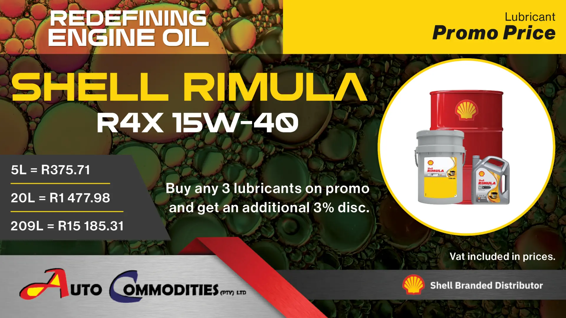 Premium lubricants, better value: Buy any 3 &amp; unlock an extra 3% saving | Auto Commodities