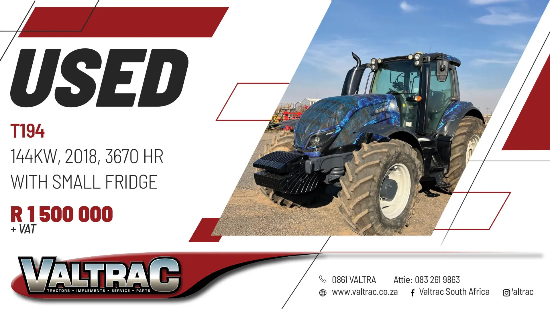 Used Valtra T194 tractor | Valtrac