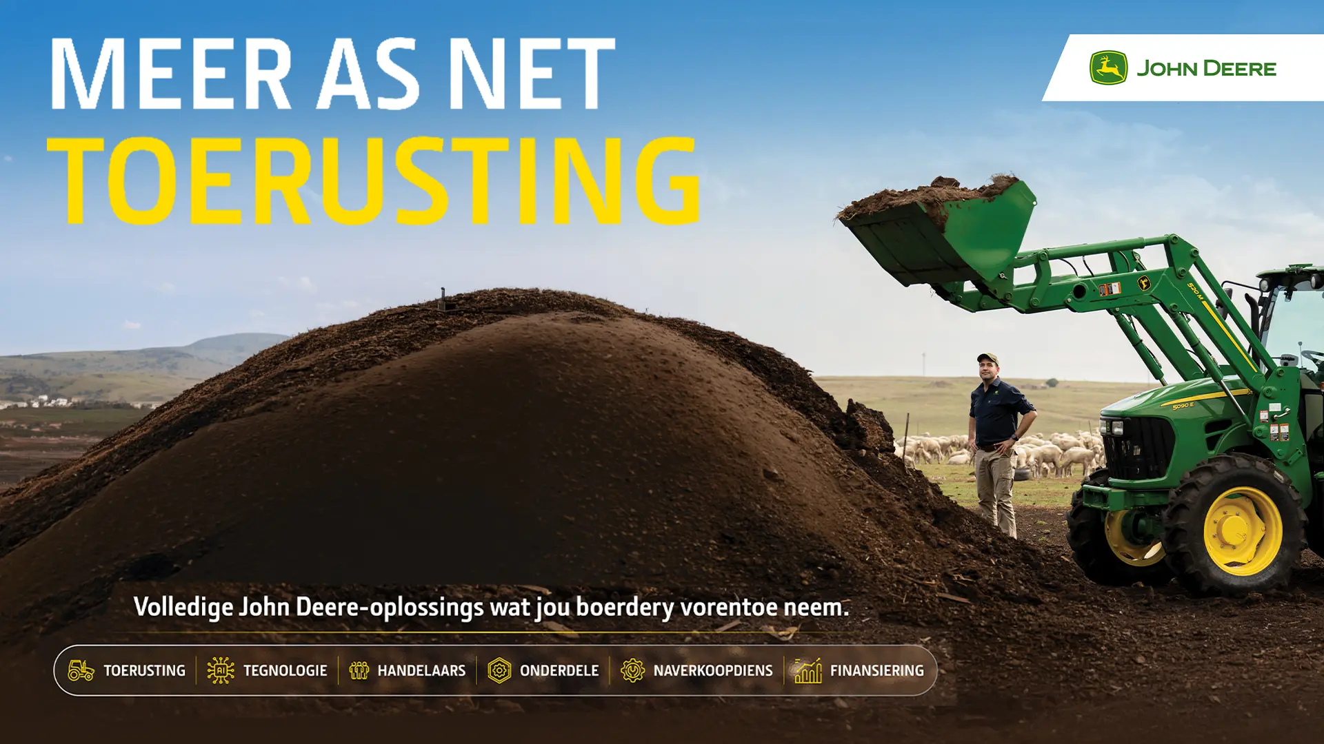 More than equipment. A complete solution | Meer as net toerusting. ’n Volledige oplossing vir jou boerdery