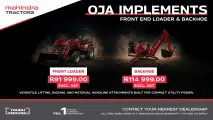 OJA Implements – Front loader, Backhoe | Mahindra Tractors