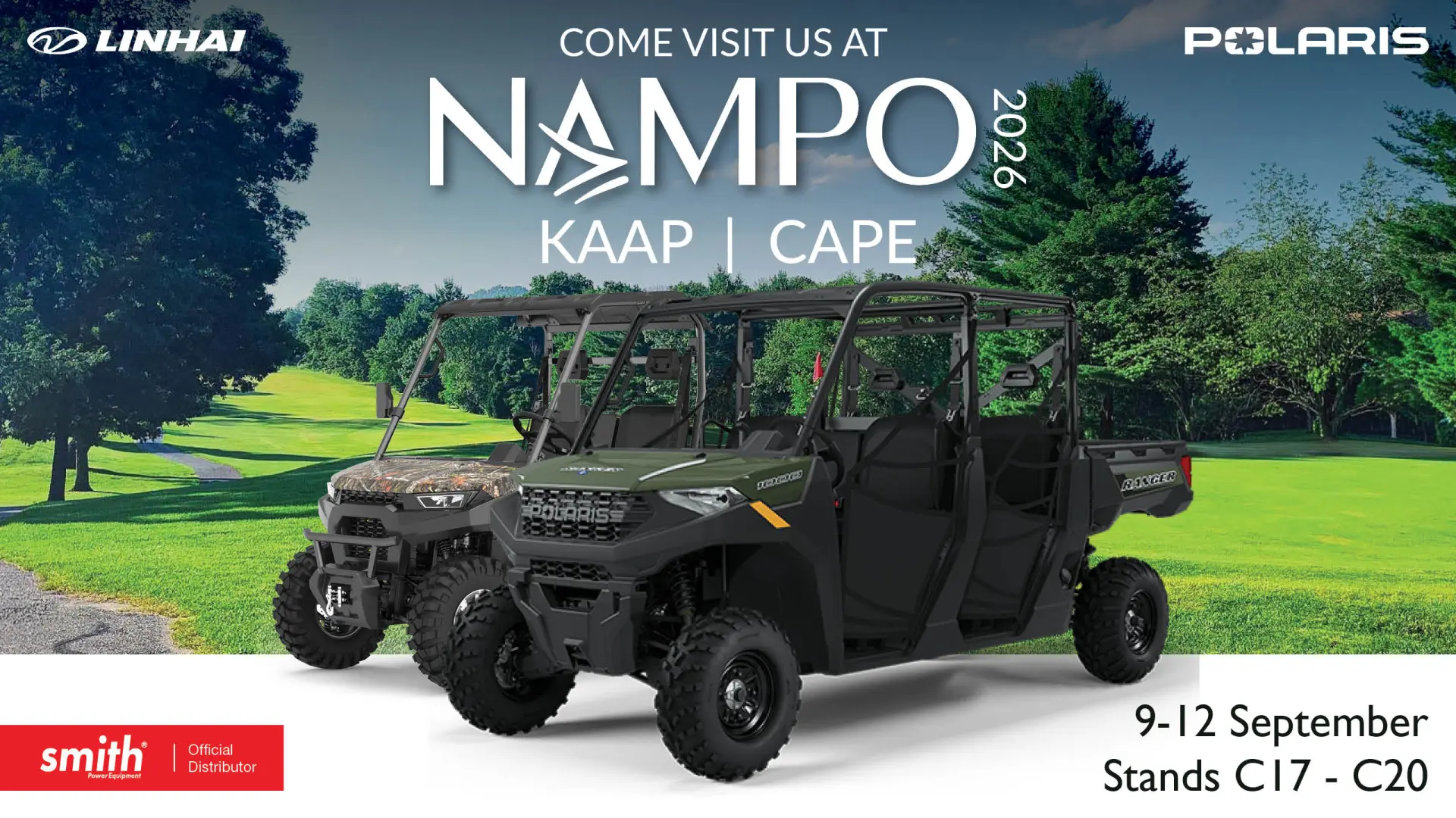 Discover the ultimate utility lineup: Smith Power Equipment is heading to NAMPO Cape 2026