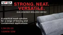 Galvanised Welded Mesh (1.2m x 30m, 1.60mm / 25x25mm) | Wholesale Fencing