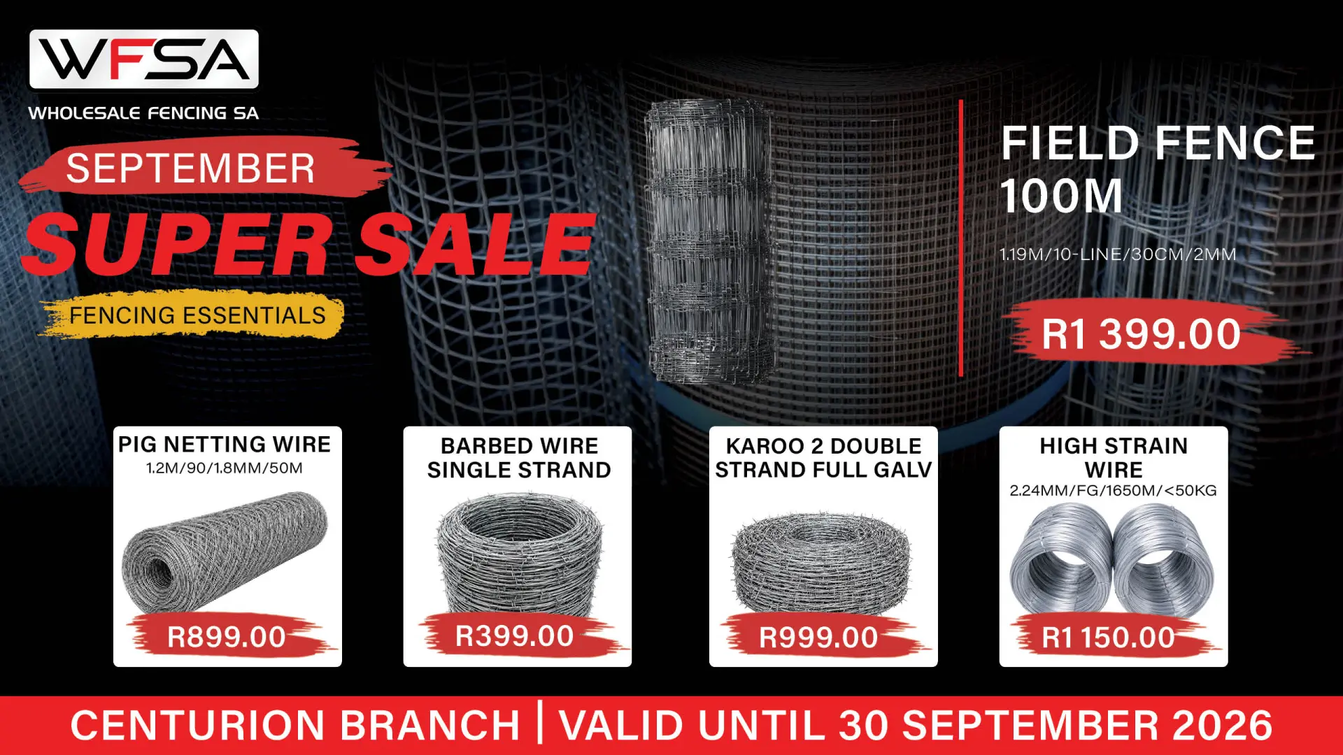 September SUPER SALE | Fencing Essentials | Field Fencing | Wholesale Fencing