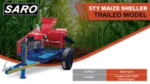 Shell Up to 2,000 kg/Hr with the Saro 5TY Trailed Maize Sheller | Saro Agro 
